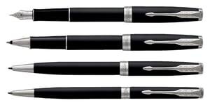 Balpen Parker Sonnet matte black lacquer CT medium