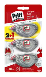 Correctieroller Pritt compact flex 6mm x 10m blister 2+1 gratis artikel afbeelding