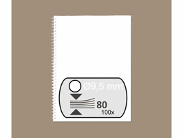Draadrug GBC 9.5mm 34-rings A4 wit 100 stuks