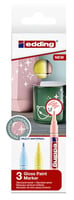 Viltstift Edding 751 lakmarker pastel set à 3 stuks assorti