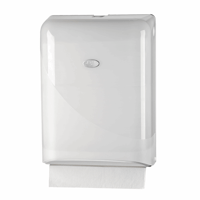Euro Pearl WHITE vouwhanddoekdispenser voor Z-fold en interfold vouwhanddoekjes