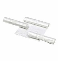 Zakken. Materiaal LDPE. Breedte 60 cmx Lengte 70 cm. Inhoud 50 liter. Dikte 30 micron. Kleur Transparant. Verpakt per 20 rol á 25 zakken