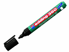 Edding Flipover marker 380 1,5 - 3 mm, zwart (pak 10 stuks)