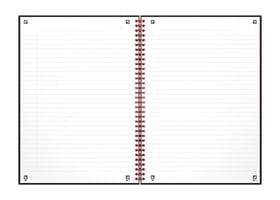 Spiraalblok Oxford Black n' Red A4 lijn 140 pagina's 80gr