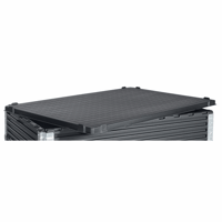 Deksel van gerecyclede ABS-kunststof voor l x b = 1200x800 mm zwart