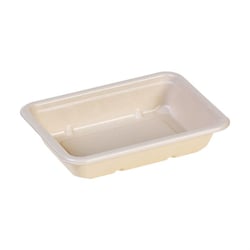 Suikerriet menu tray 420ml/ 17,5x12,5cm Bio-lam.