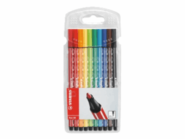 Viltstift STABILO Pen 68/10 medium assorti etui à 10 stuks