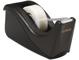 Scotch® C60 Dispenser, Zwart + 4 rollen Magic Tape 810 Plakband, Onzichtbaar, 19 mm x 33 m, Mat Transparant
