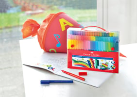 Kleurstift Faber Castell Connector cadeauset à 80 stuks assorti