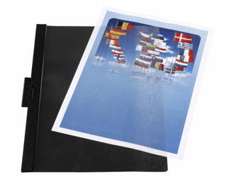 Staples Klemmap 1-30 vel, zwart (pak 5 stuks) artikel afbeelding