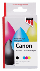 Inkcartridge Quantore Canon PGI-570XL CLI-571XL zwart kleur artikel afbeelding