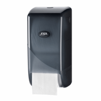 Euro Pearl BLACK toiletrolhouder, doprollen