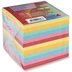Kangaro Memopapier kubus 90 x 90x 90 mm assorti kleuren (pak 700 vel)