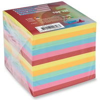 Kangaro Memopapier kubus 90 x 90x 90 mm assorti kleuren (pak 700 vel)