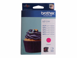 INKCARTRIDGE BROTHER LC-123 ROOD artikel afbeelding
