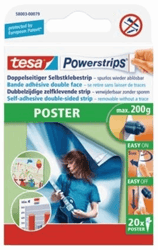 Dubbelzijdige powerstrip tesa poster 20stuks blister artikel afbeelding