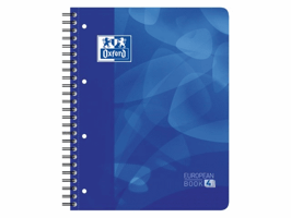 Projectboek Oxford School A4+ lijn 4-gaats 240 pagina's 80gr blauw