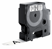 Dymo D1 labeltape 19mmx5,5m zwart op wit 16960