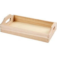 Dienblad Creotime hout 30x17x5cm