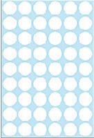 Etiket HERMA 2240 rond 16mm wit 1728stuks