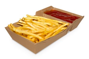 FSC® Kraft snackbakje A20 115x85x35mm