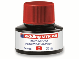 Edding 8750 Industry lakmarker, ronde punt, 2 - 4 mm lijndikte, rood (doos 10 stuks) artikel afbeelding