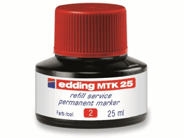 Edding 8750 Industry lakmarker, ronde punt, 2 - 4 mm lijndikte, rood (doos 10 stuks)