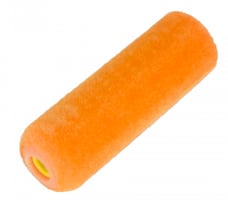 Radiatorrol, 15 cm, beflockt, beugelzijdig rond, 15cm