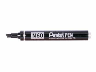 VILTSTIFT PENTEL N60 SCHUIN 1.2-6MM ZWART  artikel afbeelding