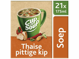 Unox Cup-A-Soup Thaise Pittige Kip (doos 21 stuks)