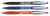 Balpen Bic Atlantis soft metalen clip clic medium blauw