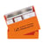 ALUDERM®-ALUPLAST pleisterdispenser h x b x d = 122x160x57 mm, met inhoud oranje artikel afbeelding