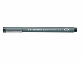FINELINER STAEDTLER PIGMENT 308 0.5MM ZWART