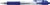 Balpen Quantore Grip drukknop blauw medium