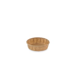 Bakje papier (FSC®) rond laag bruin 1.0oz / 30ml, ø 60 x h15mm