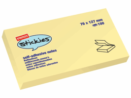 Staples Notitieblok - Geel 76 x 127 mm (pak 12 x 100 vel)