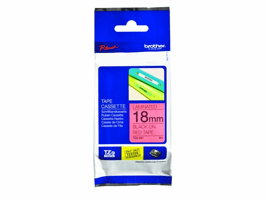 Labeltape Brother P-touch TZe-441 standaard 18mm zwart op rood