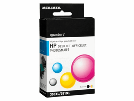 Inktcartridge Quantore alternatief tbv HP CB336EE CB338EE 350XL 351XL zwart en kleur