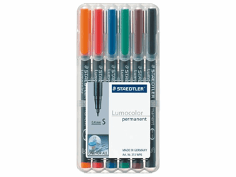 VILTSTIFT STAEDTLER OHP LUMO SF 313 PERM WP6 artikel afbeelding