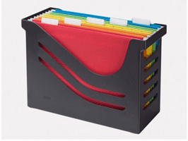 Jalema Re-Solution Hangmappenbox met hangmappen zwart 100% gerecycled polystyreen<BR> (doos 5 stuks)