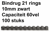 BINDRUG GBC 10MM 21RINGS A4 ZWART artikel afbeelding