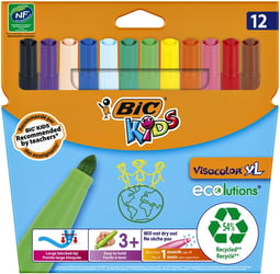 Kleurstift Bic Kids Ecolutions Visacolor XL ass artikel afbeelding