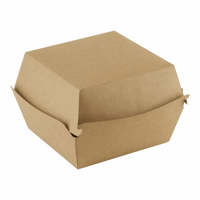 FSC® kraft hamburgerbox 120x120x100mm