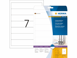 Rugetiket HERMA 5090 smal 38x192mm zelfklevend wit