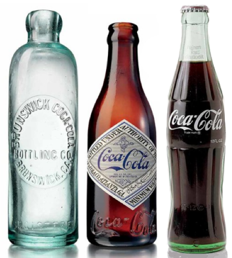 Van Coca cola medicijnflesje tot commerciële frisdrankflesje 