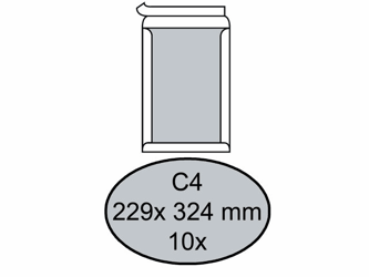 ENVELOP QUANTORE BORDRUG C4 229X324 120GR ZK WIT artikel afbeelding