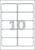 Etiket Avery Zweckform L4744REV-25 96x50.8mm afneembaar wit 250stuks