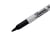 Viltstift Sharpie rond 0.9mm zwart blister à 2 stuks