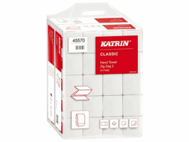 Papieren handdoekjes Katrin 2-laags ZZ-vouw KATRIN-45570