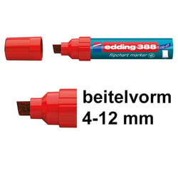 Flipovermarker edding 388 4-12 rood/ds10
